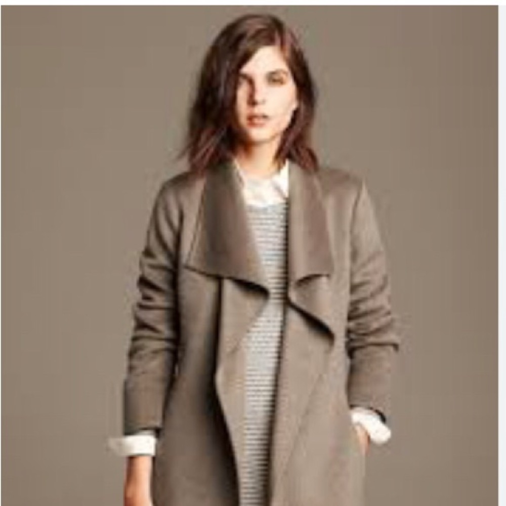 Banana Republic Drap Wool Coat Petite